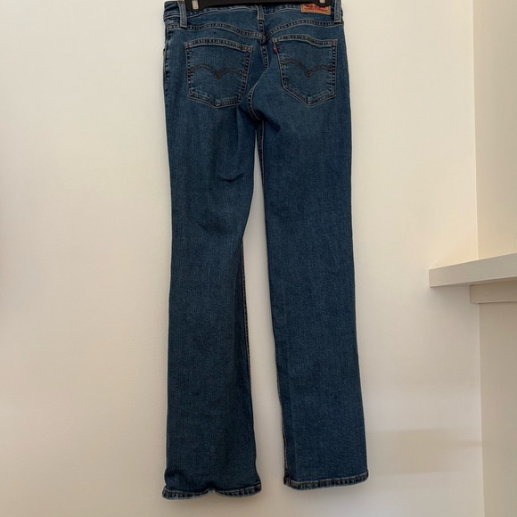 Levi's Superlow Bootcut blue jeans , denim 27 regular by 30 short rise - Picture 9 of 9